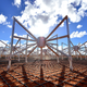 Dipole antennas of the Murchison Widefield Array MWA radio telescope in Western Australia.